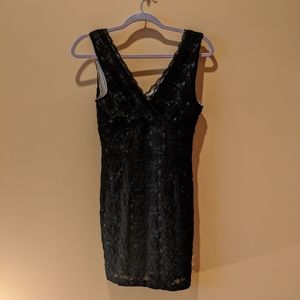Black lace dress